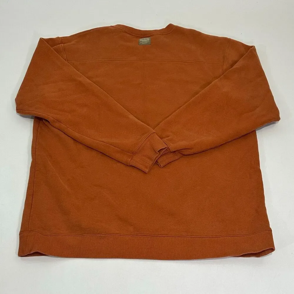 Columbia Men's Long Sleeve Sweater, Orange, Size XL‎